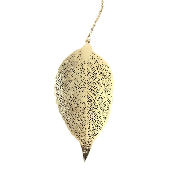 Gold leaf and butterfly bookmark - Picture 3 of 4